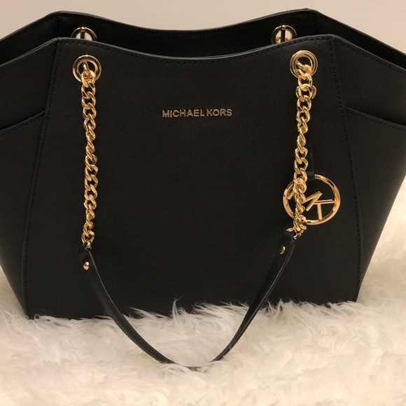 SOLD - Michael Kors Black Jet Set Travel Bag - Picture 3 of 7